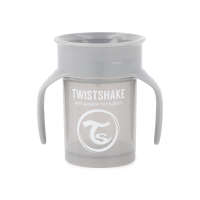Twistshake Κύπελλο Spill-Free 360° 230ml 6+Μηνών Pastel Grey