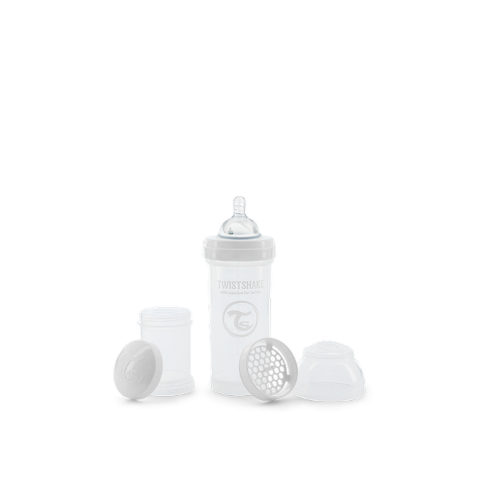 Twistshake Μπιμπερό Κατά Των Κολικών 260ml White