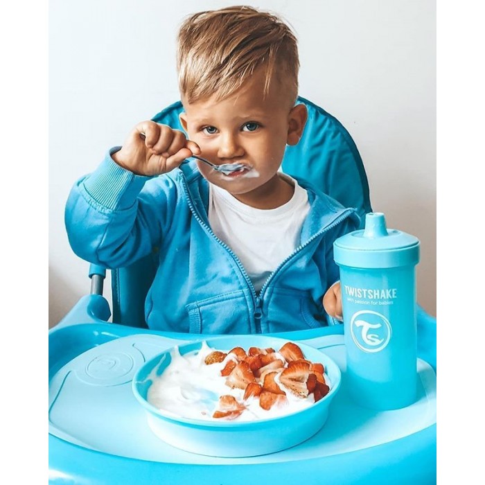 Twistshake Σουπλά Click-Μat Mini + πιάτο Pastel Blue