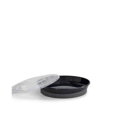 Twistshake Πιάτο Αντιολισθητικό 6+ Μηνών Black